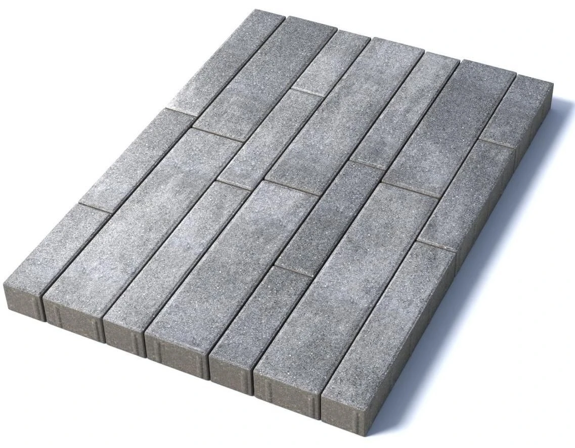 Тротуарная плитка Табула, 80 мм, Шунгит