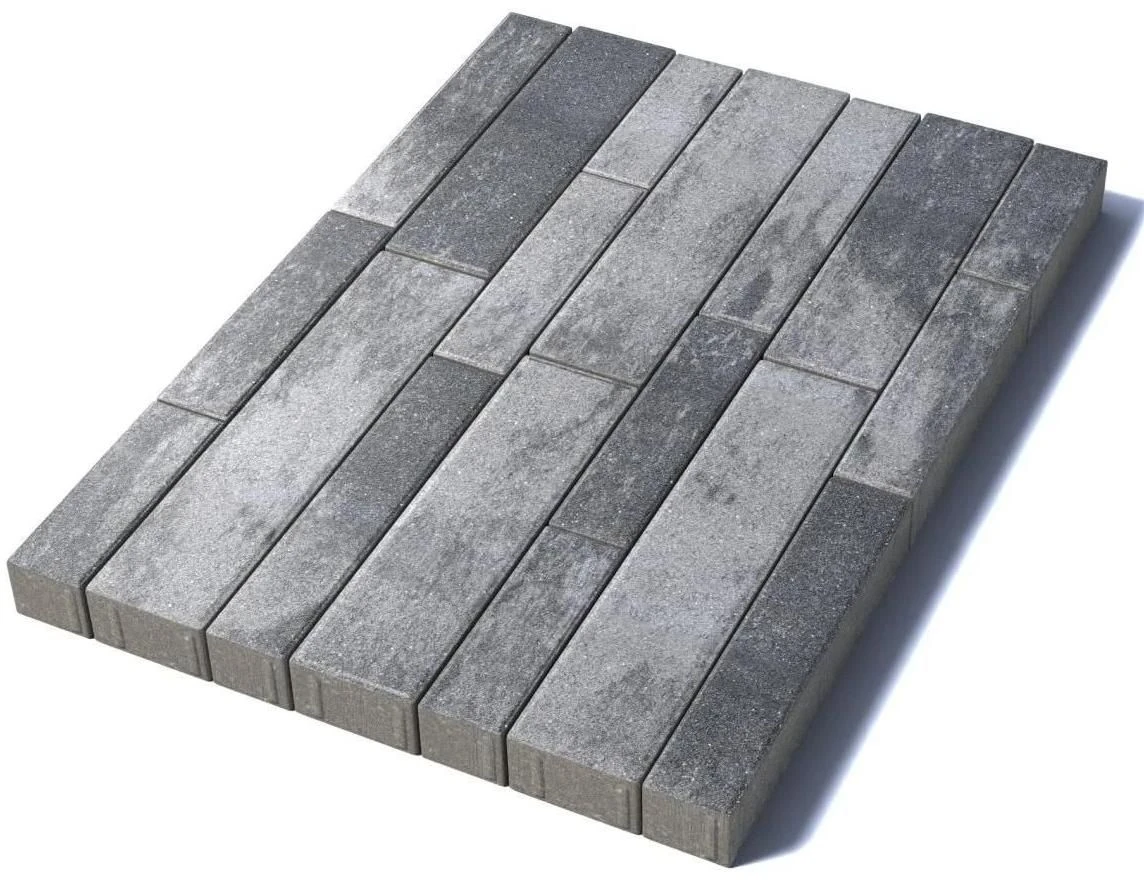 Тротуарная плитка Табула, 80 мм, Антрацит