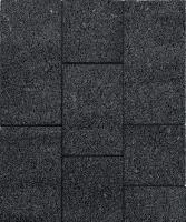 Тротуарная плитка Трио, 60 мм, мрамор, черный