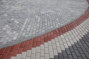 Купите тротуарную плитку Б.2.П.6 гладкий листопад (черный, белый) - Антрацит