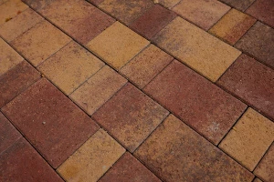 Тротуарная плитка Б.1.Фсм.6 гранит (н/м) листопад (красный,коричн, желтый)