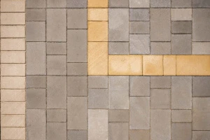 Тротуарная плитка Б.1.Фсм.6 гладкая желтая