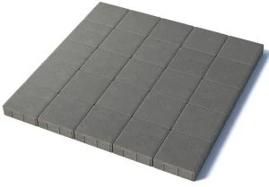 Тротуарная плитка Квадрат 200х200х60 мм, серый