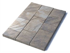 Тротуарная плитка Литос, 60 мм, Базальт