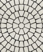 Тротуарная плитка Классико круговая, 60 мм, гранит, белый