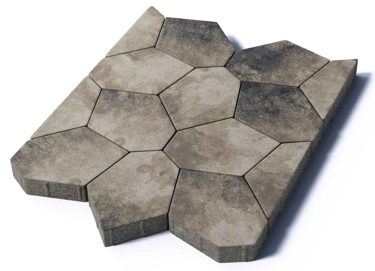 Тротуарная плитка Туртур, 80 мм, Старый замок