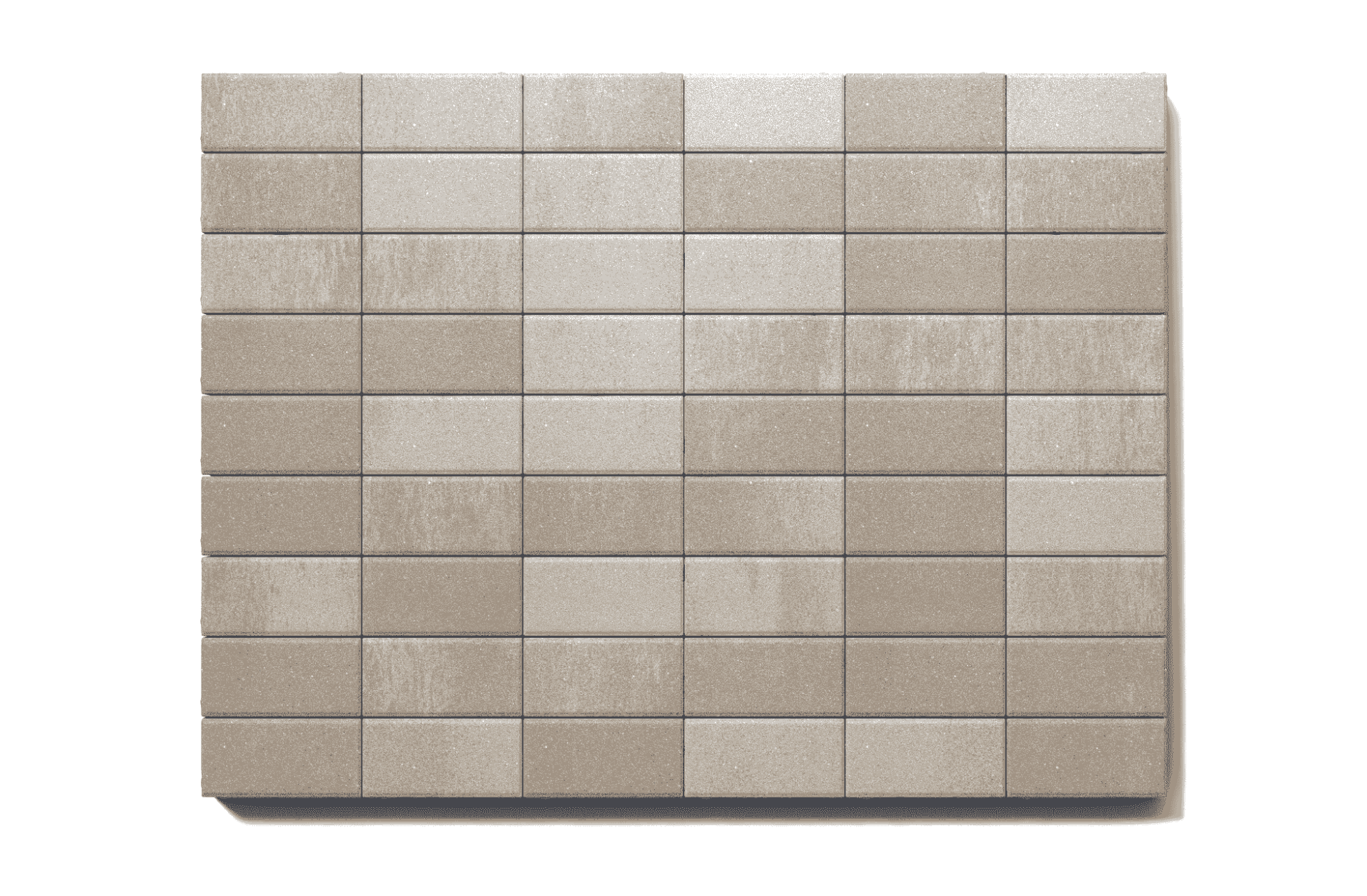 Купите прямоугольную тротуарную плитку от производителя «Поревит»