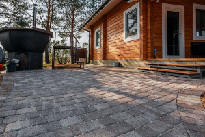 Тротуарная плитка Классико, цвет - гранит н/м листопад хаски Тротуарная плитка Классико, цвет - гранит н/м листопад хаски