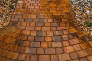 Тротуарная плитка Классико Б.1.КО.6 гладкий листопад, осень Тротуарная плитка Классико Б.1.КО.6 гладкий листопад, осень