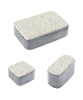 Тротуарная плитка Классико гладкая белая  Тротуарная плитка Классико гладкая белая