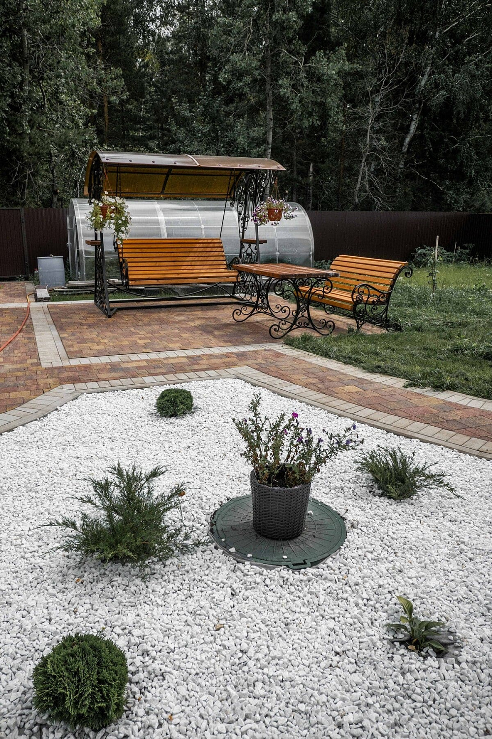 Брусчатка Старый город Осень в частном доме