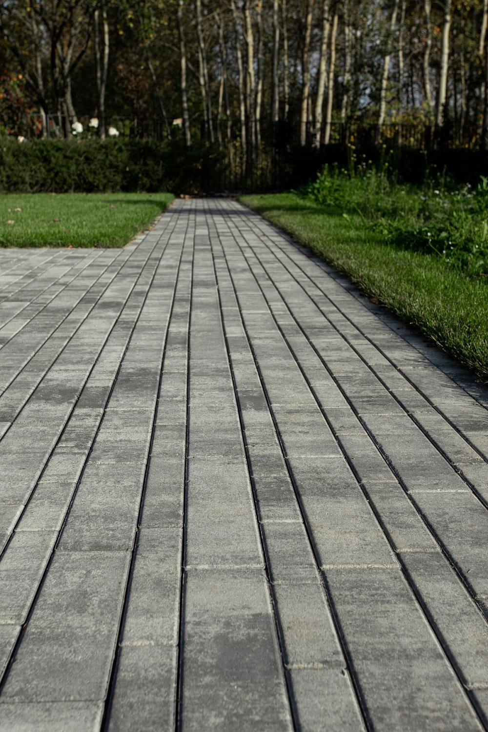 Ландшафтный дизайн в Тюмени с плиткой Ригель, Трио, 300х900 мм