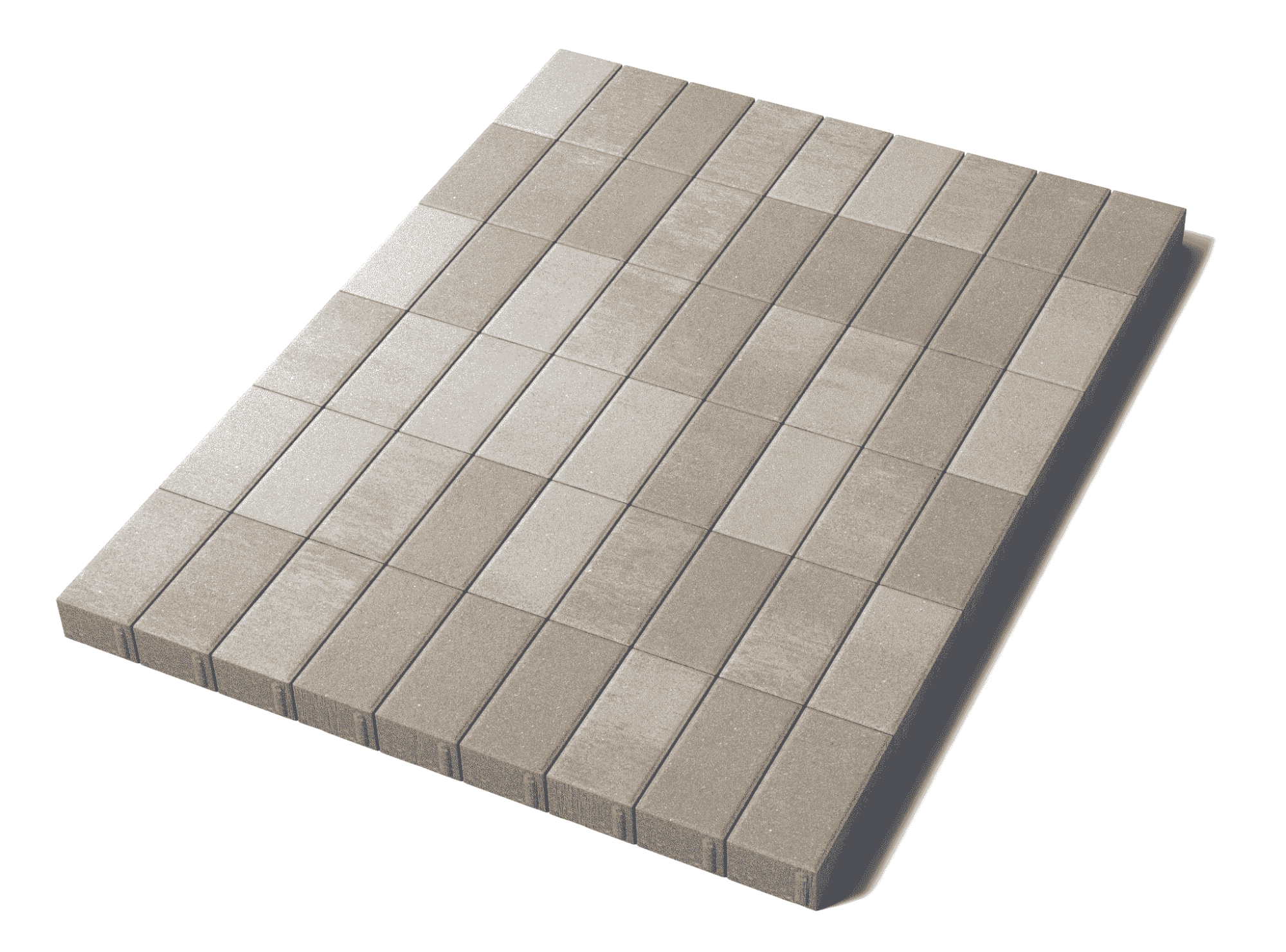 Купите прямоугольную тротуарную плитку от производителя «Поревит»