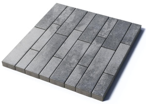 Тротуарная плитка Регата, 60 мм, Антрацит